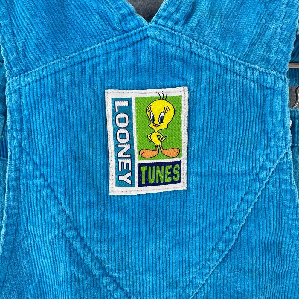 Looney Tunes VTG Woman’s S Tweety Bird Short Overalls Cotton Summer Rare 90s Y2K - Picture 5 of 14